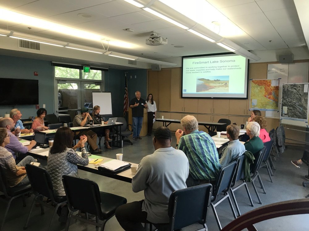 2018 Kickoff Firesmart Lake Sonoma with Jay Jasperse, Sonoma Water and Genevieve Taylor, Ag Innovations